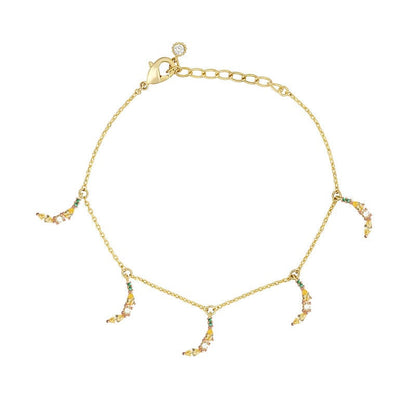 Dainty Colorful Crystal Fruits Bracelet