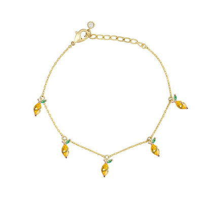 Dainty Colorful Crystal Fruits Bracelet