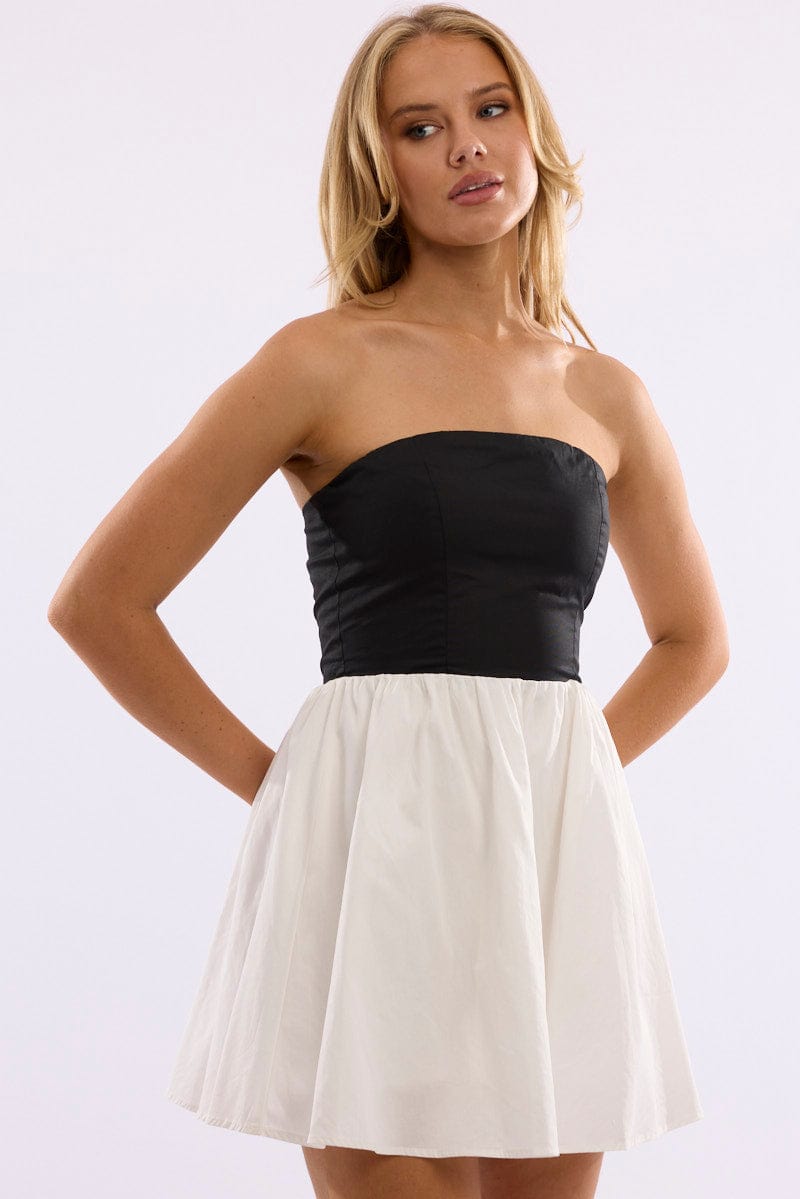 Black Strapless Dress Mini