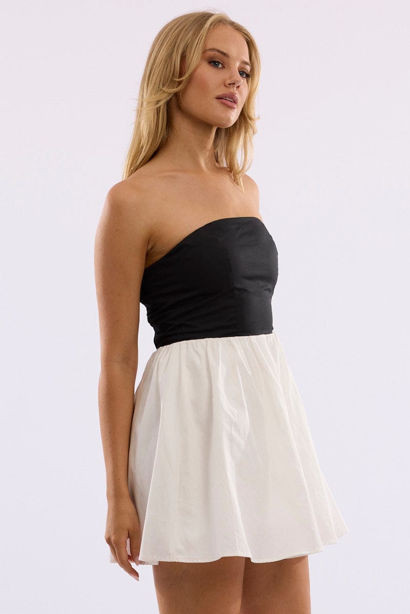 Black Strapless Dress Mini