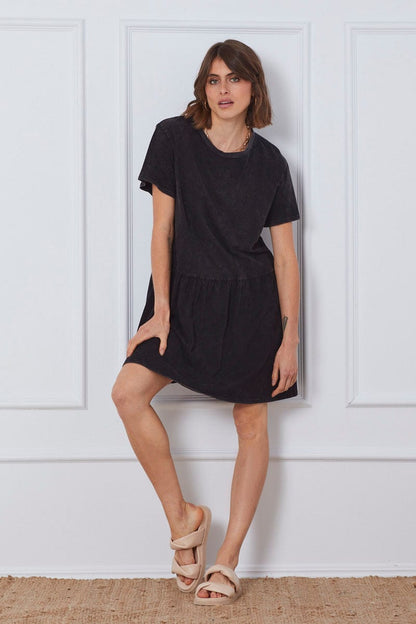 Black Mini Dress Short Sleeve