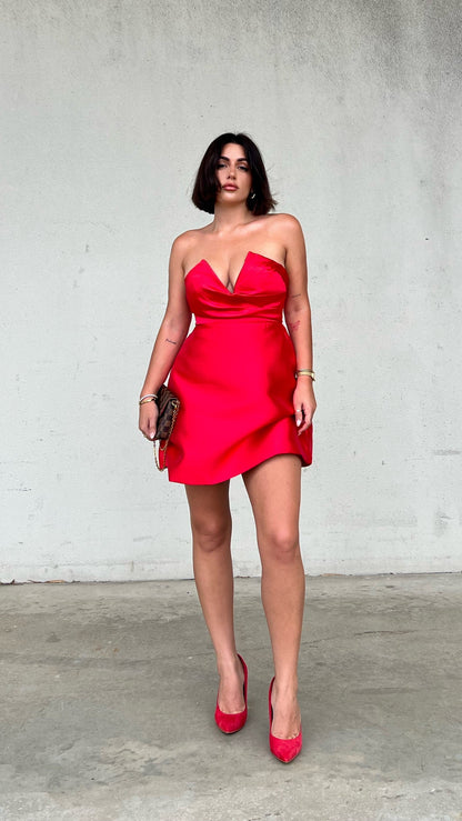 Valerie Mini Dress - Red