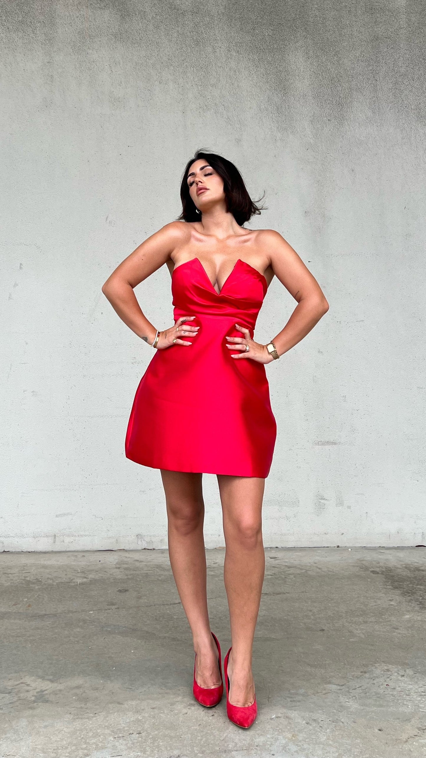 Valerie Mini Dress - Red