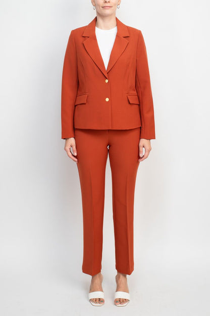 Nanette Lepore  Formal Twill Jacket Bi Stretch Straight Pant Suit